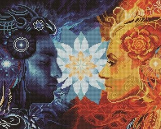 Алмазная вышивка «День и ночь» Алмазная вышивка «День и ночь»