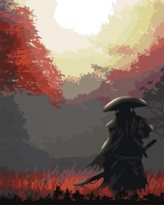 Картина по номерам «Осень самурая»