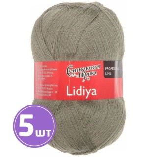 Пряжа Семеновская Lidiya (67), полынь 5 шт. по 100 г Пряжа Семеновская Lidiya (67), полынь 5 шт. по 100 г