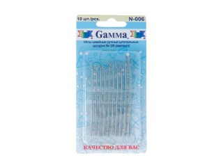 Иглы ручные Gamma для штопки №3/9, 10 шт. Иглы ручные Gamma для штопки №3/9, 10 шт.