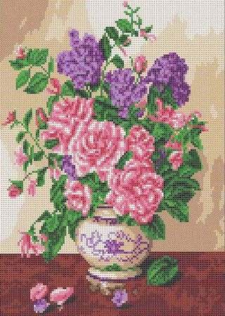 Рисунок на ткани «Запах роз»
