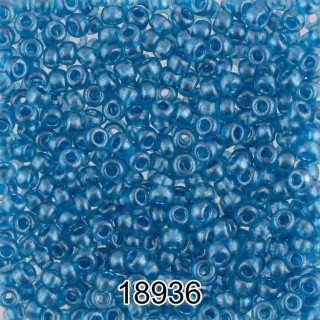 Бисер Чехия круглый 6 10/0, 2,3 мм, 500 г, цвет: 18936 синий