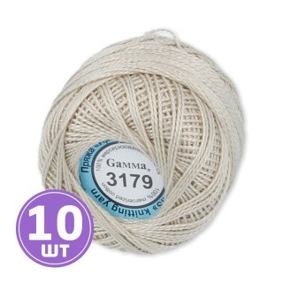 Пряжа Gamma Ирис (3179), бежевый, 10 шт. по 10 г Пряжа Gamma Ирис (3179), бежевый, 10 шт. по 10 г