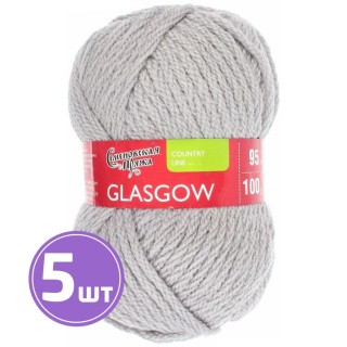 Пряжа Семеновская Glasgow (7), светло-серый 5 шт. по 100 г Пряжа Семеновская Glasgow (7), светло-серый 5 шт. по 100 г