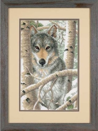 Набор для вышивания «Зимний волк»