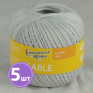 Пряжа Семеновская Kable (30371), перламутровый 5 шт. по 100 г Пряжа Семеновская Kable (30371), перламутровый 5 шт. по 100 г