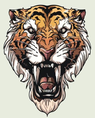 Картина по номерам «Великий тигр»