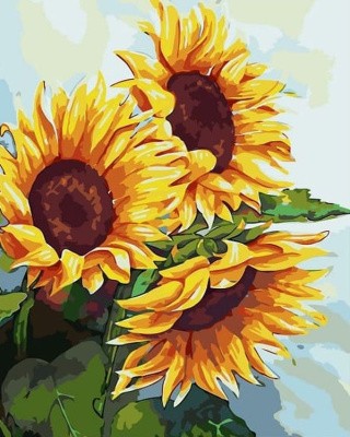 Картина по номерам «Подсолнухи» Картина по номерам «Подсолнухи»