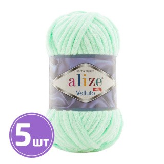 Пряжа ALIZE Velluto new (464), светло-салатовый, 5 шт. по 100 г Пряжа ALIZE Velluto new (464), светло-салатовый, 5 шт. по 100 г