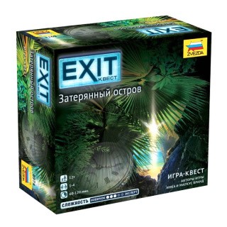 Игра настольная «EXIT-КВЕСТ. Затерянный остров», ZVEZDA