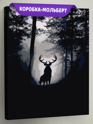 Картина по номерам «Лесной олень»
