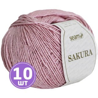 Пряжа SEAM SAKURA (Сакура) (1073), румяна, 10 шт. по 50 г