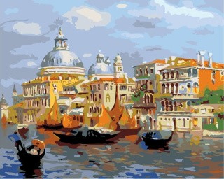 Картина по номерам «Канал в Венеции»