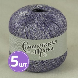 Пряжа Семеновская пряжа Mone (35509), фиолетовый+В_х1, 5 шт. по 100 г Пряжа Семеновская пряжа Mone (35509), фиолетовый+В_х1, 5 шт. по 100 г