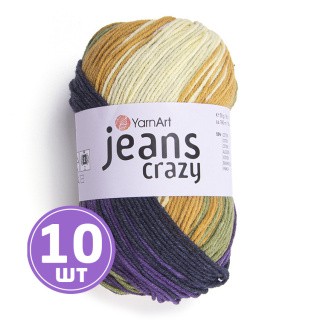 Пряжа YarnArt Jeans Crazy (Джинс Крейзи) (8220), мультиколор, 10 шт. по 50 г