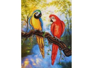 Набор вышивки бисером «Попугаи» Набор вышивки бисером «Попугаи»