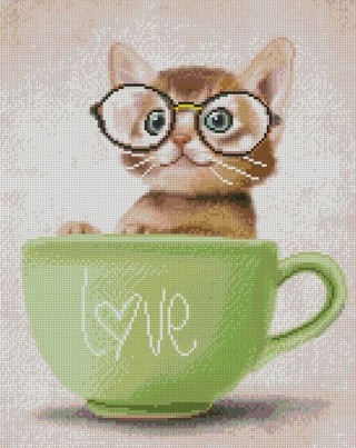 Алмазная вышивка «Милый кот» Алмазная вышивка «Милый кот»