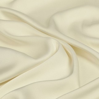Ткань шелк Армани, 5 м, ширина 150 см, 90 г/м², цвет: 73 молочный (аивори), TBY
