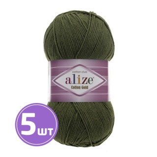 Пряжа ALIZE Cotton Gold (29), киви, 5 шт. по 100 г Пряжа ALIZE Cotton Gold (29), киви, 5 шт. по 100 г