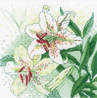 Набор для вышивания «Белые лилии»