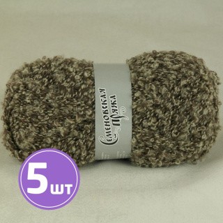 Пряжа Семеновская Curly (5245), шампанское-кофе 5 шт. по 100 г Пряжа Семеновская Curly (5245), шампанское-кофе 5 шт. по 100 г