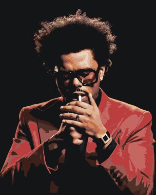 Картина по номерам «Музыкант The Weeknd Викенд 8»