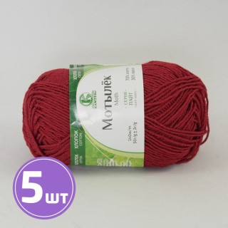 Пряжа Камтекс Мотылек (091), вишня, 5 шт. по 50 г