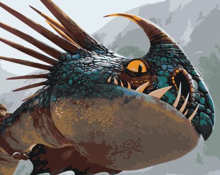 Картина по номерам «Арт дракона Злобного Змеевика Громгильда 2»