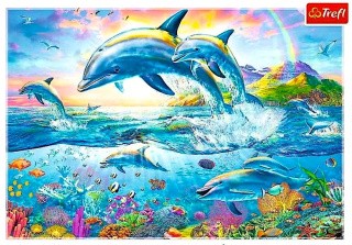 Пазлы «Семья дельфинов»