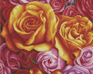 Алмазная вышивка «Яркие розы» Алмазная вышивка «Яркие розы»