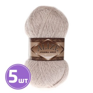 Пряжа ALIZE Angora Gold simli (506), светло-бежевый, 5 шт. по 100 г Пряжа ALIZE Angora Gold simli (506), светло-бежевый, 5 шт. по 100 г