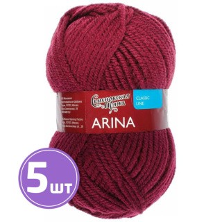 Пряжа Семеновская Arina (13416), бордо, 5 шт. по 100 г Пряжа Семеновская Arina (13416), бордо, 5 шт. по 100 г