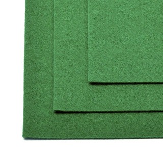 Фетр листовой мягкий №672 зеленый (10 шт.)