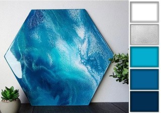 Набор для создания картины эпоксидной смолой Resin Art Blue, Art Blong