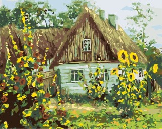 Картина по номерам «Домик в деревне»