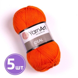 Пряжа YarnArt Ideal (242), морковь, 5 шт. по 50 г Пряжа YarnArt Ideal (242), морковь, 5 шт. по 50 г