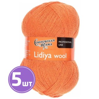 Пряжа Семеновская Lidiya W (90670), морковный 5 шт. по 100 г Пряжа Семеновская Lidiya W (90670), морковный 5 шт. по 100 г