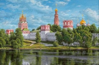 Алмазная вышивка «Новодевичий монастырь»