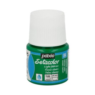Краска для светлых тканей Setacolor, цвет: зеленый луг, 45 мл