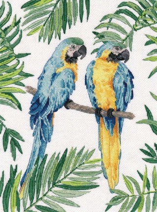 Набор для вышивания «Сине-желтые ара»