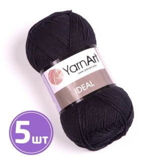 Пряжа YarnArt Ideal (221), черный, 5 шт. по 50 г Пряжа YarnArt Ideal (221), черный, 5 шт. по 50 г