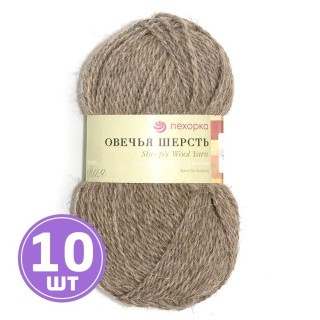 Пряжа Пехорка Овечья шерсть (371), натуральный серый, 10 шт. по 100 г Пряжа Пехорка Овечья шерсть (371), натуральный серый, 10 шт. по 100 г