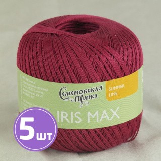 Пряжа Семеновская IRIS max (77), вишня 5 шт. по 100 г Пряжа Семеновская IRIS max (77), вишня 5 шт. по 100 г