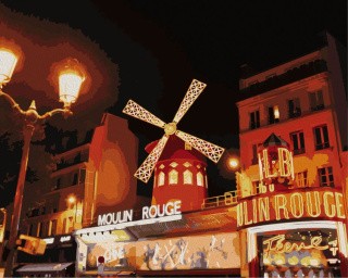 Картина по номерам «Красная мельница» Картина по номерам «Красная мельница»