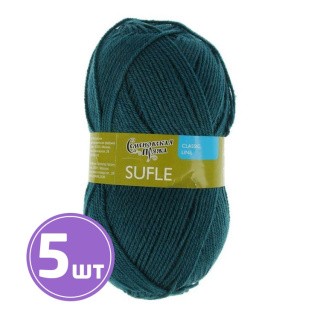 Пряжа Семеновская Sufle (60027), морская волна 5 шт. по 100 г Пряжа Семеновская Sufle (60027), морская волна 5 шт. по 100 г
