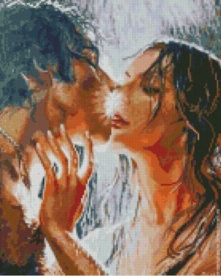 Алмазная вышивка «Поцелуй под дождем» Алмазная вышивка «Поцелуй под дождем»