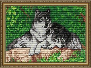 Алмазная вышивка «Волки» Алмазная вышивка «Волки»