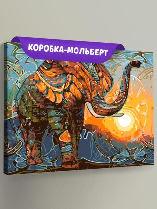 Картина по номерам «Слон» Картина по номерам «Слон»