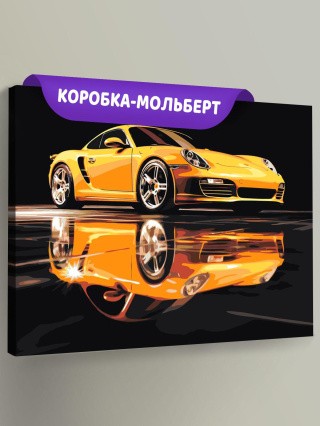 Картина по номерам «Машины: Порше на черном фоне» Картина по номерам «Машины: Порше на черном фоне»