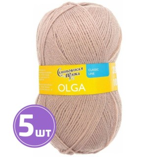 Пряжа Семеновская Olga (12502), фрез 5 шт. по 100 г Пряжа Семеновская Olga (12502), фрез 5 шт. по 100 г